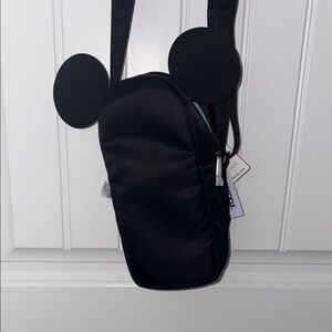 Black Disney Mickey Mouse Crossbody water bottle Bag Corkcicle